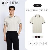 ราคา AIIZ เสื้อโปโลผู้ชาย ทอริ้วปลายปก AIIZ Men s Tipping Polo Shirt (49351801153)