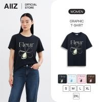 ราคา AIIZ เสื้อยืดผู้หญิง พิมพ์ลายดอกไม้ (49251891638)