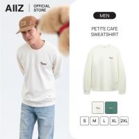 ราคา AIIZ เสื้อผู้ชายผ้าเฟรนช์เทอร์รี่ย์ ลายกราฟิก AIIZ Men s Petite Cafe Sweatshirt (46551810767)