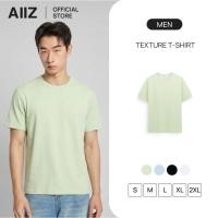 ราคา AIIZ เสื้อยืดคอกลมผู้ชายสีพื้น AIIZ Men s Texture T Shirt (40326930875)