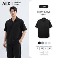 ราคา AIIZ เสื้อเชิ้ตผู้ชายแขนสั้น สีพื้น AIIZ Men s Short Sleeve Shirt (53501709838)