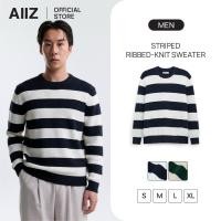 ราคา AIIZ เสื้อสเวตเตอร์ผู้ชายทอริบทอลายทาง (49701724147)