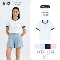 ราคา AIIZ เสื้อยืดผู้หญิงแขนสั้น AIIZ Women s Ringer T Shirt (45951895661)