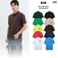 ราคา AIIZ เสื้อโปโลผู้ชายผ้าปิเก้ปักสิงห์ (49701816229)