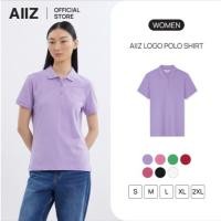 ราคา AIIZ เสื้อโปโลผู้หญิงสีพื้นปักโลโก้ AIIZ ผ้าคอตตอนโพลีเอสเตอร์ AIIZ Logo Polo Shirts (47651946186)