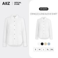 ราคา AIIZ เอ ทู แซด AIIZ เสื้อเชิ้ตผู้หญิงแขนยาวผ้าย่น AIIZ Women s Crinkled Long Sleeve Shirt (55701887014)