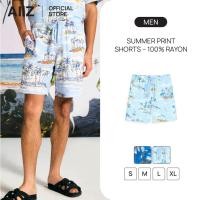 ราคา AIIZ เอ ทู แซด AIIZ กางเกงขาสั้นผู้ชาย แขนสั้น ลายซัมเมอร์ ผ้าเรยอน 100 AIIZ Men s Summer Print Shorts 100 Rayon (49306743394)