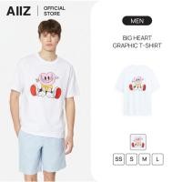 ราคา AIIZ เสื้อยืดแขนสั้นลายกราฟิก AIIZ Big Heart Graphic T Shirt (46551724092)