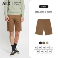 ราคา AIIZ กางเกงชิโน่ขาสั้นผู้ชายเอวยางยืดผ้าโพลีเอสเตอร์ (45801811639)