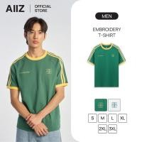 ราคา AIIZ เอ ทู แซด AIIZ เสื้อแอคทีฟผู้ชายคอกลมแขนสั้นปักลาย AIIZ Men s Embroidery T Shirt (45756444525)