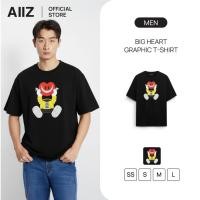 ราคา AIIZ เสื้อยืดแขนสั้นลายกราฟิก AIIZ Big Heart Graphic T Shirt (40876571757)