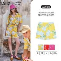 ราคา AIIZ เอ ทู แซด AIIZ กางเกงผู้หญิงขาสั้นพิมพ์ลายซัมเมอร์ AIIZ (26693660927)