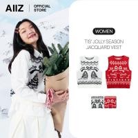 ราคา AIIZ เสื้อแขนกุดผู้หญิงผ้าถักทอลาย AIIZ Women s Tis Jolly Season Jacquard Vest (29143669877)