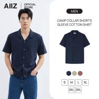ราคา AIIZ เอ ทู แซด เสื้อเชิ้ตผู้ชายแขนสั้นปกฮาวาย ผ้าคอตตอน (49701818633)