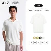 ราคา AIIZ เอ ทู แซด AIIZ เสื้อโปโลผู้ชายคอวีผ้ายืด AIIZ Men s Open Collar Polo Shirt (43528885106)