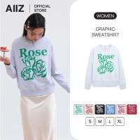 ราคา AIIZ เสื้อผู้หญิงผ้าเฟรนช์เทอร์รี่ย์ พิมพ์ลายกราฟิก AIIZ Women s Graphic Sweatshirt (55601871367)