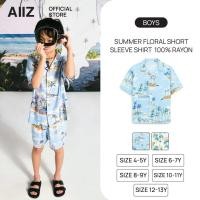 ราคา AIIZ เอ ทู แซด AIIZ เสื้อเชิ้ตเด็กแขนสั้น ลายซัมเมอร์ ผ้าเรยอน 100 (57656758796)