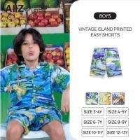 ราคา AIIZ กางเกงขาสั้นเด็กเอวยางยืดพิมพ์ลายวินเทจ AIIZ Boy s Vintage Island Printed Easy Shorts (45301957168)
