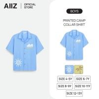 ราคา AIIZ เสื้อเชิ้ตเด็กผู้ชายแขนสั้นพิมพ์ลายสไตล์รีสอร์ท (49601938065)