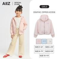 ราคา AIIZ เสื้อฮู้ดดี้เด็กผู้หญิงมีซิป พิมพ์ลายกราฟิก AIIZ Girl s Graphic Zipper Hoodie (44501952640)