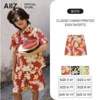 ราคา AIIZ เอ ทู แซด AIIZ กางเกงขาสั้นเด็กเอวยางยืดพิมพ์ลายฮาวาย AIIZ Boy s Classic Hawaii Printed Easy Shorts (40726673126)