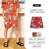 ราคา AIIZ กางเกงขาสั้นเด็กลายดอก ผ้าเรยอน 100 AIIZ Kids Songkran Traveler Floral Shorts 100 Rayon (40579043257)