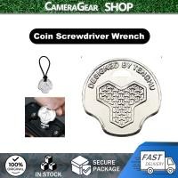 ราคา CameraGear Mini Portable Coin Screwdriver Wrench 1 4 Screw Tool for Camera Quick Release Plate (24593307610)