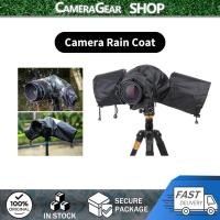 ราคา CameraGear Universal ป้องกันกันน้ํา DSLR SLR Rain Cover กล้อง Rain Coat with Drawstring Sleeves Clear Viewing Window สําหรับ Sony (56054777244)