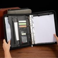 ราคา ธุรกิจพอร์ตโฟลิโอพร้อมซิป 10 แฟ้มโปร่งใสกระเป๋าหนัง PU 30 แผ่นโน้ตบุ๊ค 12 หลักเครื่องคิดเลขพลังงานแสงอาทิตย์ 10 1 นิ้วแท็บเล็ตสีดำ (46756615220)