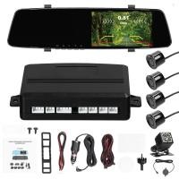 ราคา 1080P DVR Dash กล้อง 4 เซ็นเซอร์ที่จอดรถเรดาร์ย้อนกลับด้านหน้าและด้านหลังกล้องคู่บันทึกการขับขี่พร้อมหน้าจอ 4 3 นิ้วรองรับ Night Vision Motion Detection C MotoTH (43306339158)