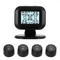 ราคา ระบบตรวจสอบความดันยาง TPMS ไร้สายจอแสดงผล LCD แบบเรียลไทม์ 4 เซ็นเซอร์ภายนอกฟังก์ชั่นสัญญาณเตือน Moto514 (43151094147)