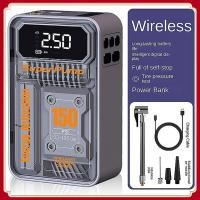 ราคา New 15000mAh ที่เติมลมยางรถ ปั้มลมไฟฟ้า ที่สูบลมรถยนต์ ที่สูบลมไฟฟ้า ปั๊มลม ไฟฉุกเฉิน (49356688757)