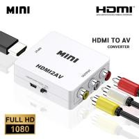 ราคา กล่องแปลง HDMI to AV RCA CVBS อะแดปเตอร์ HD 1080 จุดมินิ HDMI2AV กล่องแปลงวิดีโอสำหรับ PS3 VCR ดีวีดี PALMTSC PC (53854587349)