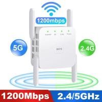 ราคา COD ตัวขยายสัญญาณ wifi สัญญาณขยายได้ 200 เมตร Dual Band 2 4Ghz 5GHz 4เสา ครอบคลุมสัญญาณได้ดีเยี่ยม (51853503220)