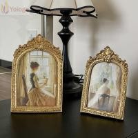 ราคา โยโลโก กรอบรูปตกแต่ง การออกแบบหรูหราแขวนผนังตกแต่งกรอบรูป ตกแต่งภาพแสดงซุ้มรูปลูกไม้สีทองกรอบรูปบ้าน (53807387102)