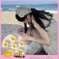 ราคา กิ๊บติดผม ปิ่นปักผม เครื่องประดับผม ถ่ายรูปริมทะเล เครื่องประดับผมดอกลีลาวดี (46507444493)