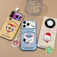 ราคา ตุ๊กตาน่ารักปักเคสโทรศัพท์สําหรับ Honor 500 X9A X9B X9C สมาร์ท X9 300 200 100 90 80 70 60 50 Power GT Ultra 5G 4G การ์ตูน Puppy Cat Kitty PU หนังปลอกนุ่ม (54203061510)