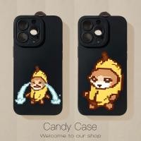 ราคา ตลก Meme เคสโทรศัพท์สําหรับ Vivo Y21D Y29 Y29S Y29T Y19 Y19E Y19S Y300 Plus GT Y300i Y300T Y04 Y04S 5G 4G ฝาหลังน่ารักการ์ตูนกล้วย Pixel Cat Matte Soft Casing (53602070032)