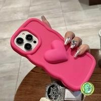 ราคา 3D Love Wave สําหรับ Motorola Moto G86 G75 G40 Fusion G30 G20 G10 G22 E22S E32 G14 G04 G04S G24 E40 E30 5G 4G น่ารักการ์ตูนหัวใจกันกระแทกMatteปลอกนุ่ม (47653503170)