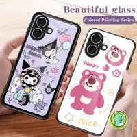 ราคา แก้วน่ารักเคสโทรศัพท์สําหรับ Samsung Galaxy A36 A35 A34 A33 M33 M32 M31 M31S A32 A31 A30 5G 4G ฝาครอบหรูหราการ์ตูนLotso Strawberry Bear Kuromi Cinnamoroll Glossy Soft Casing (46804538521)