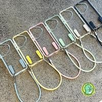 ราคา 2 in 1 สําหรับ OPPO A5 Pro A5i A3 Pro A73 5G A56S A53 A9 A5 2020 A53S 5G 4G ฝาครอบหรูหราเรียบง่ายใสกันกระแทกกรณีโทรศัพท์อ่อนพร้อมสาย (42860984681)