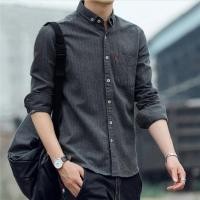 ราคา เอร์เชนชิ เสื้อเชิ้ตแขนยาวผู้ชายสบายๆลายแสงธุรกิจสไตล์เสื้อเชิ้ตแฟชั่นเกาหลี (27622392937)