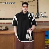 ราคา เสื้อโปโลผู้ชายไซส์ใหญ่ ขนาด 2XL 8XL ทรงหลวมแขนสั้นสำหรับฤดูร้อน (28938514982)