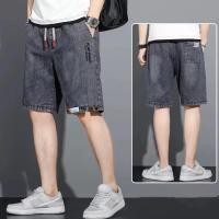 ราคา EERSHENSHI กางเกงขาสั้นเอวยางยืดผู้ชาย ผ้ายีนส์ยืด รุ่น M0750 (44351415176)