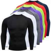 ราคา เสื้อยืดแขนยาวรัดกล้ามเนื้อผู้ชาย สำหรับวิ่งและออกกำลังกาย (41017085661)