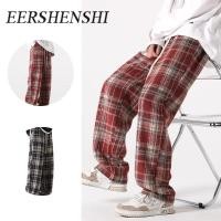 ราคา กางเกงผู้ชายทรงตรงสไตล์สก๊อตย้อนยุคสีแดงคริสต์มาัส จากแบรนด์ EERSHENSHI SAY CHIC (29093009415)