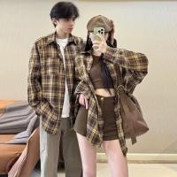 ราคา ชุดเสื้อคู่ลายสก๊อตวินเทจ แขนยาว trend ฤดูใบไม้ร่วง (42908958296)