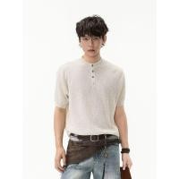 ราคา เสื้อเชิ้ตแขนสั้น คอปกสไตล์วินเทจ เฮนรี่ (58007156090)