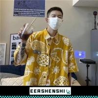 ราคา EERSHENSHI เสื้อเชิ้ตผู้ชายเสื้อเยาวชนฤดูร้อนเสื้อเชิ้ตชายหาดฮาวายอเมริกันเสื้อเชิ้ตดอกไม้สไตล์ญี่ปุ่นสไตล์ฮ่องกง (28953872851)