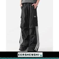 ราคา EERSHENSHI กางเกงผู้ชาย แถบย้อนยุคอเมริกันกางเกงคู่ใหม่ (28255909365)